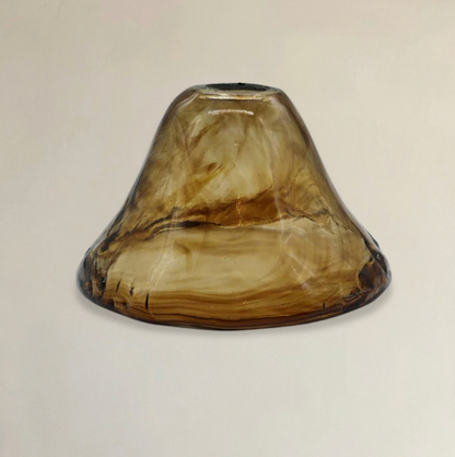 Abat Jour Venise Ambre Verre Mural