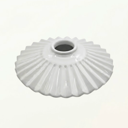 Abat Jour Verre Sofia Vintage Blanc