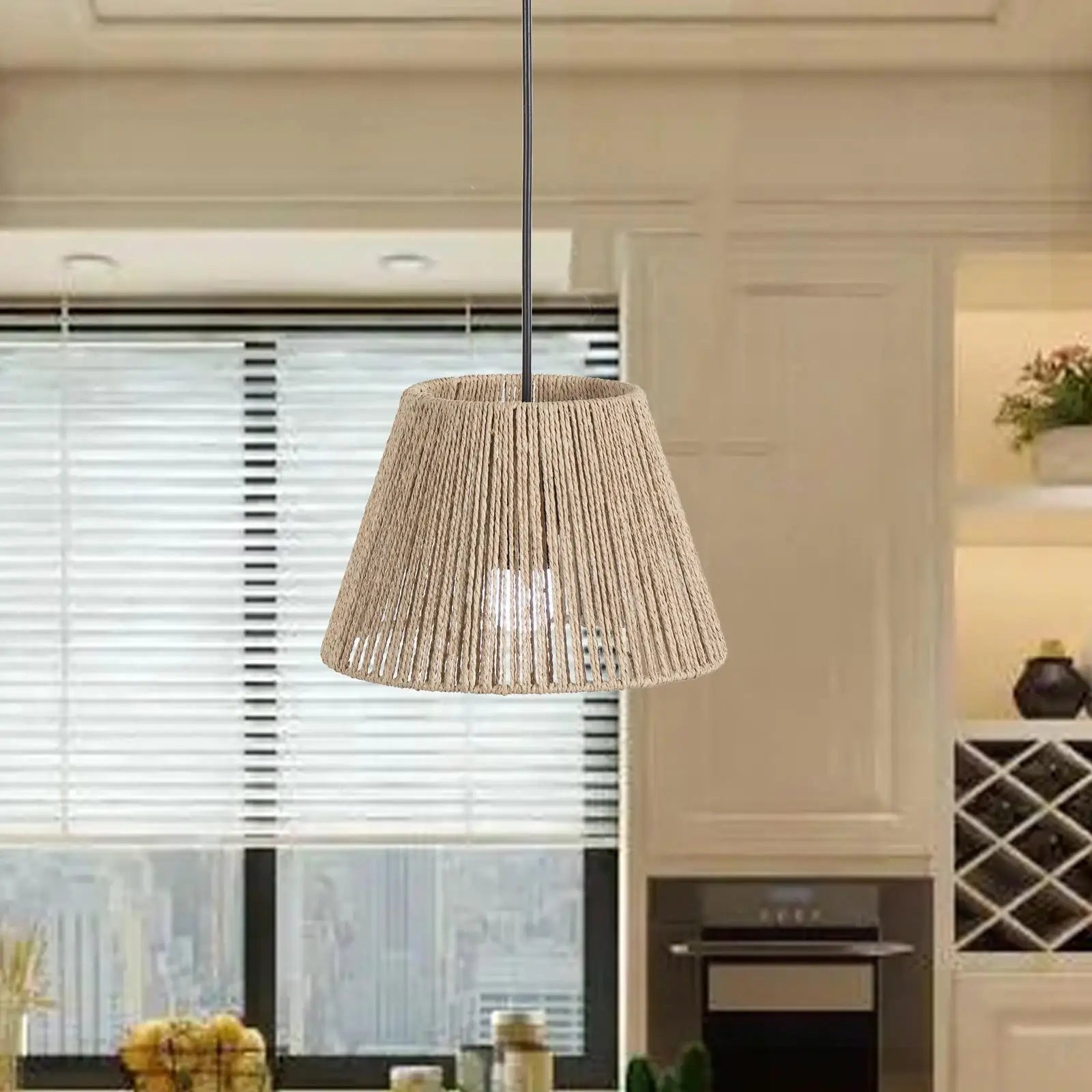 Abat-Jour effet Raphia <br> Majunga-Grain-Light