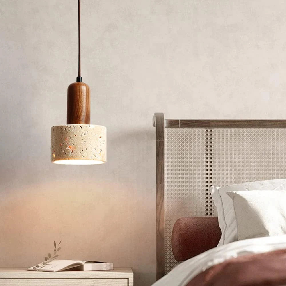 Abat-Jour Suspension Pierre <br> Kosi-Grain-Light