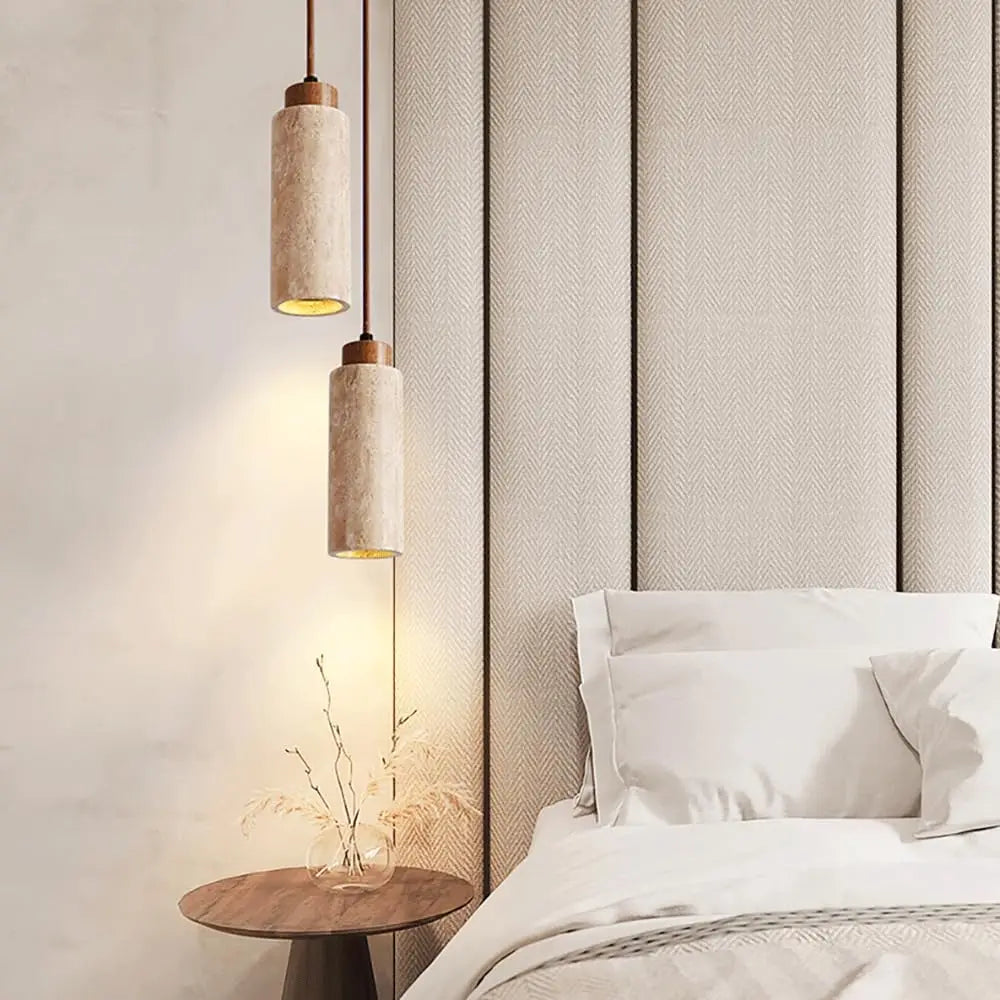 Abat-Jour Suspension Pierre <br> Kosi-Grain-Light