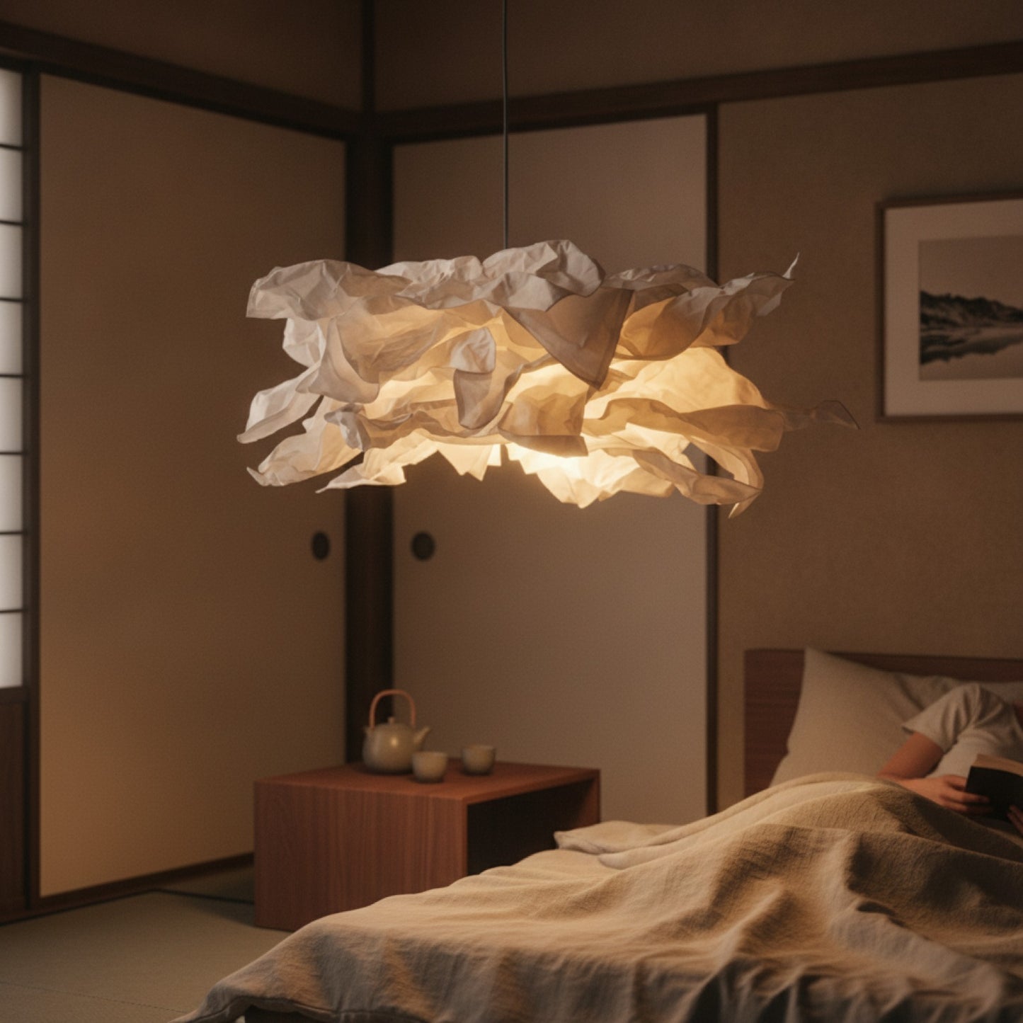 Abat jour Kumo Nuage Papier Design