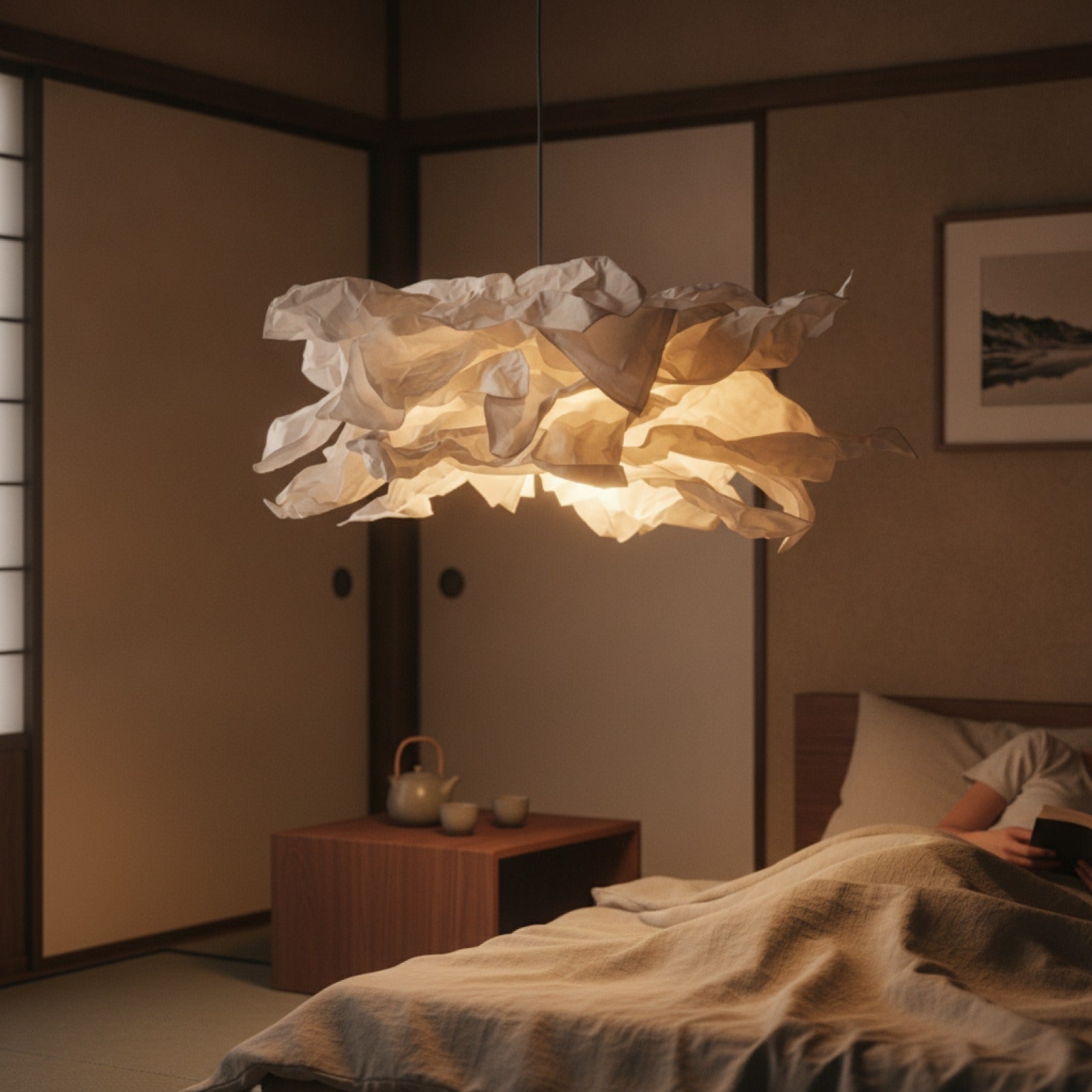 Abat jour Kumo Nuage Papier Design