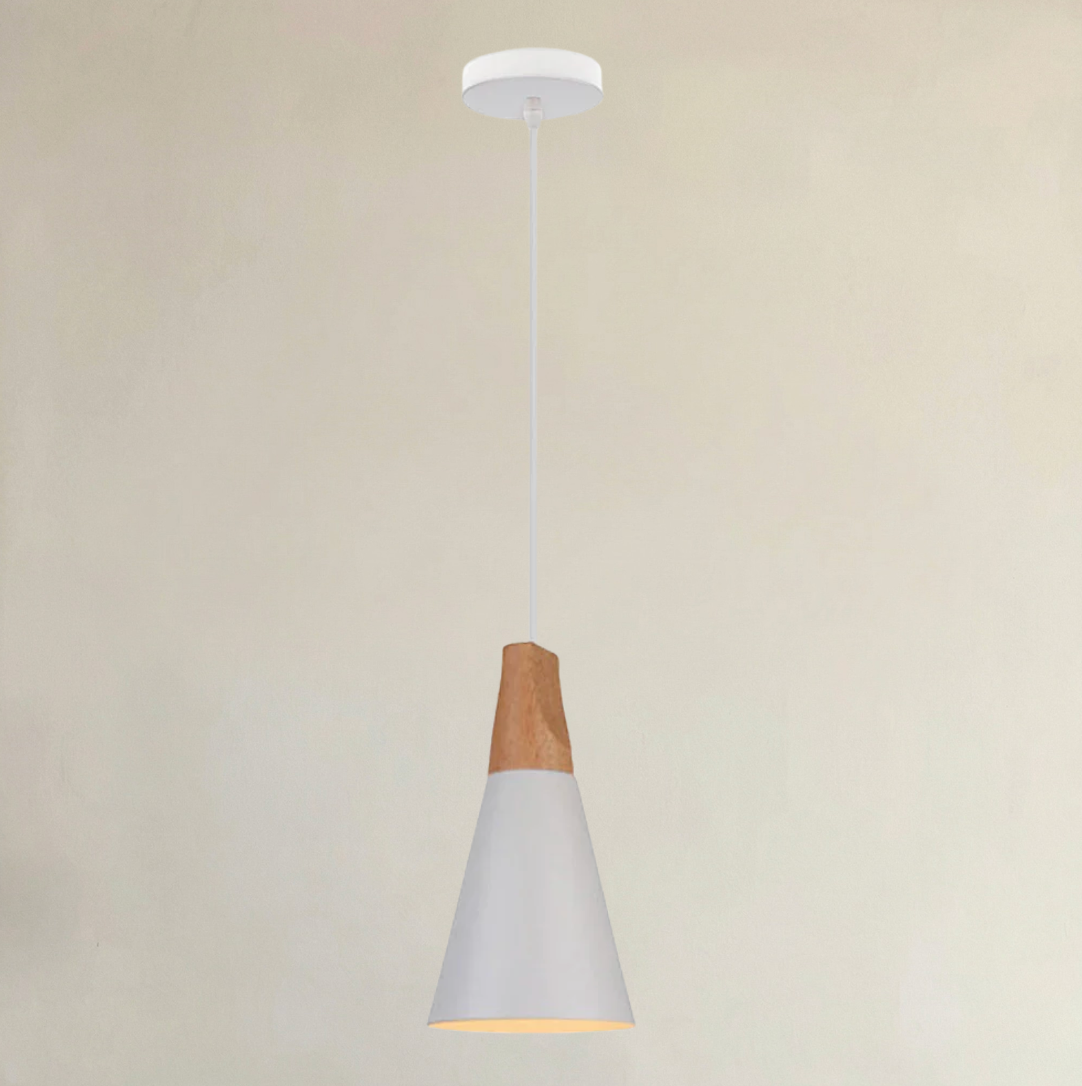 Gamme Abat-Jour Bois Blanc <br> Helsinki-Grain-Light