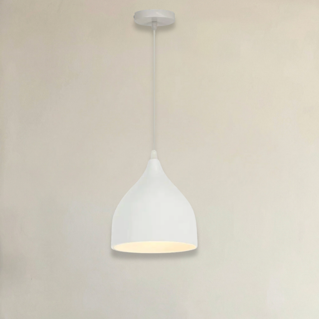 Abat Jour Helsinki Bois & Métal Blanc Scandinave