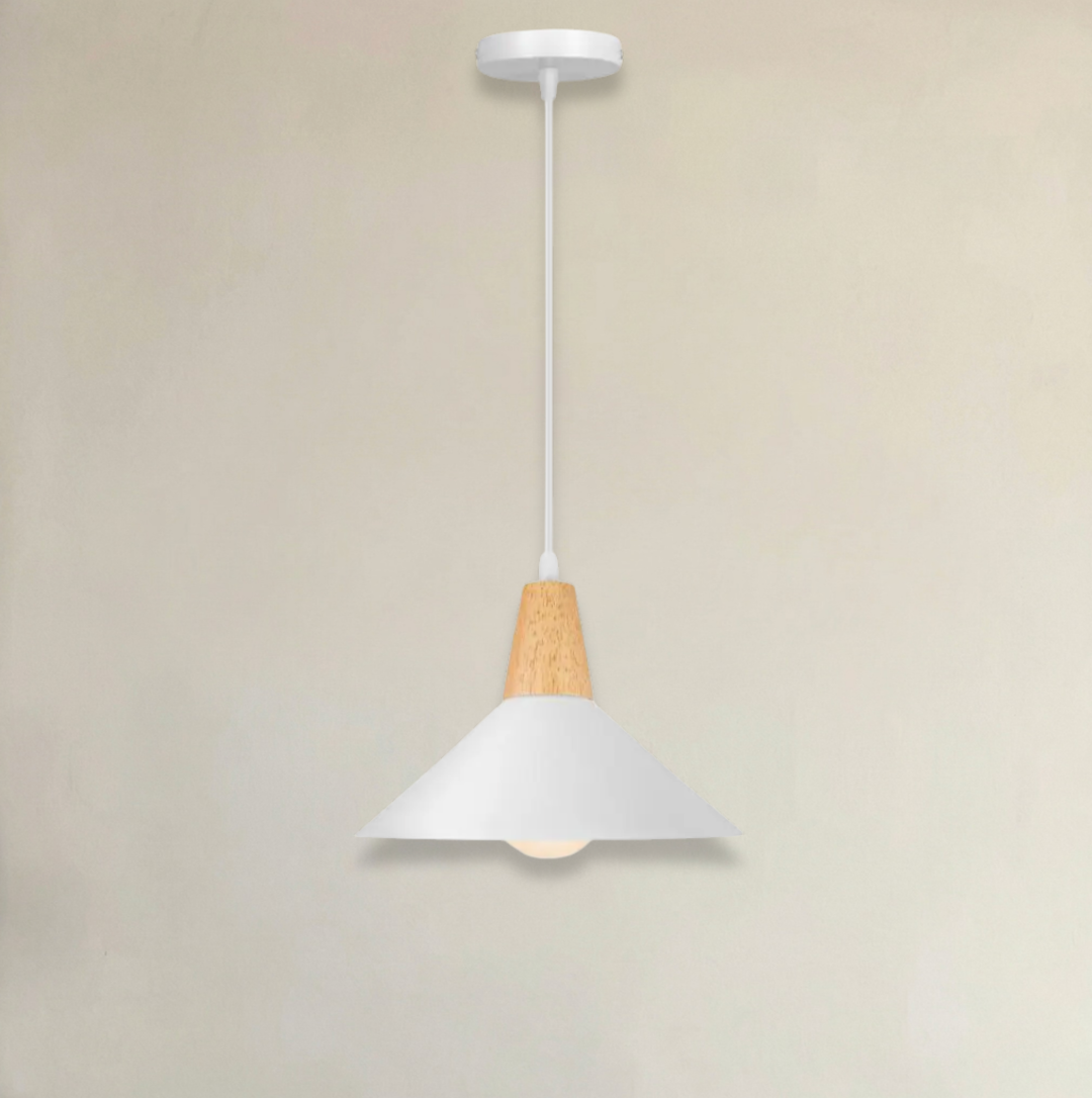 Gamme Abat-Jour Bois Blanc <br> Helsinki-Grain-Light