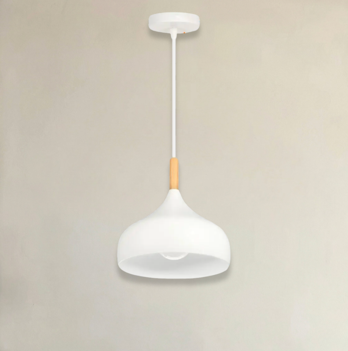 Gamme Abat-Jour Bois Blanc <br> Helsinki-Grain-Light