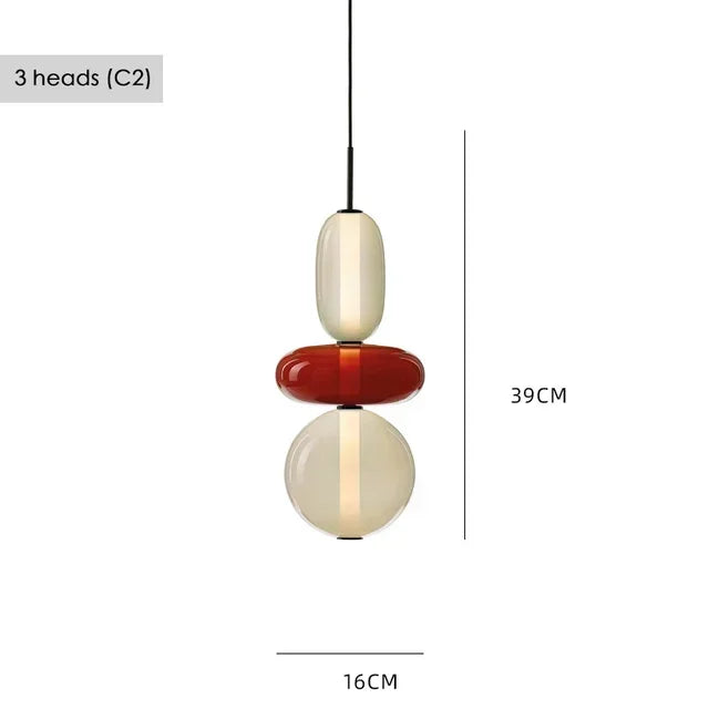 Abat-Jour Design Verre <br> Berlin-Grain-Light