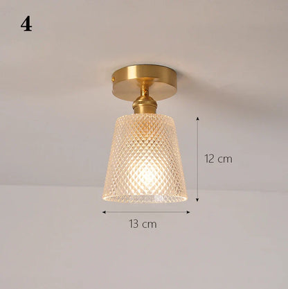 Suspension Plafond Design Art Déco en Verre - Luminaire Moderne E27 pour Cuisine & Chambre