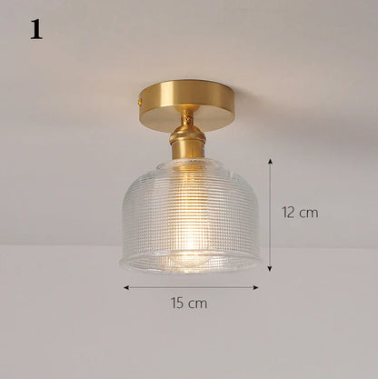 Applique Murale LED Verre Art Déco Laiton - Lampe Moderne pour Intérieur
