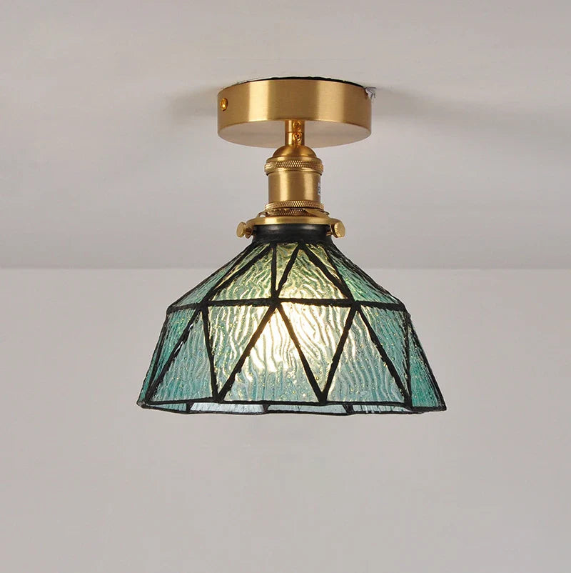 Applique Murale LED Art Déco Laiton avec Abat-jour Verre - Luminaire Moderne pour Salon, Chambre, Cuisine