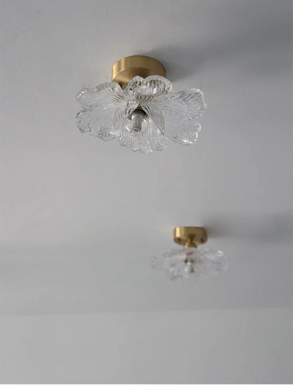 Multiple Styles Nordic Ceiling Light Fixture Glass or Ceramic Shade Vintage Ceiling Lamp with E27 Base for Hallway Entryway-Grain-Light