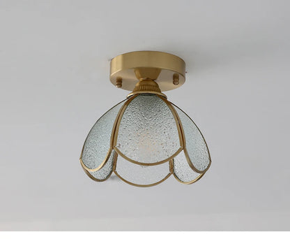 Multiple Styles Nordic Ceiling Light Fixture Glass or Ceramic Shade Vintage Ceiling Lamp with E27 Base for Hallway Entryway-Grain-Light