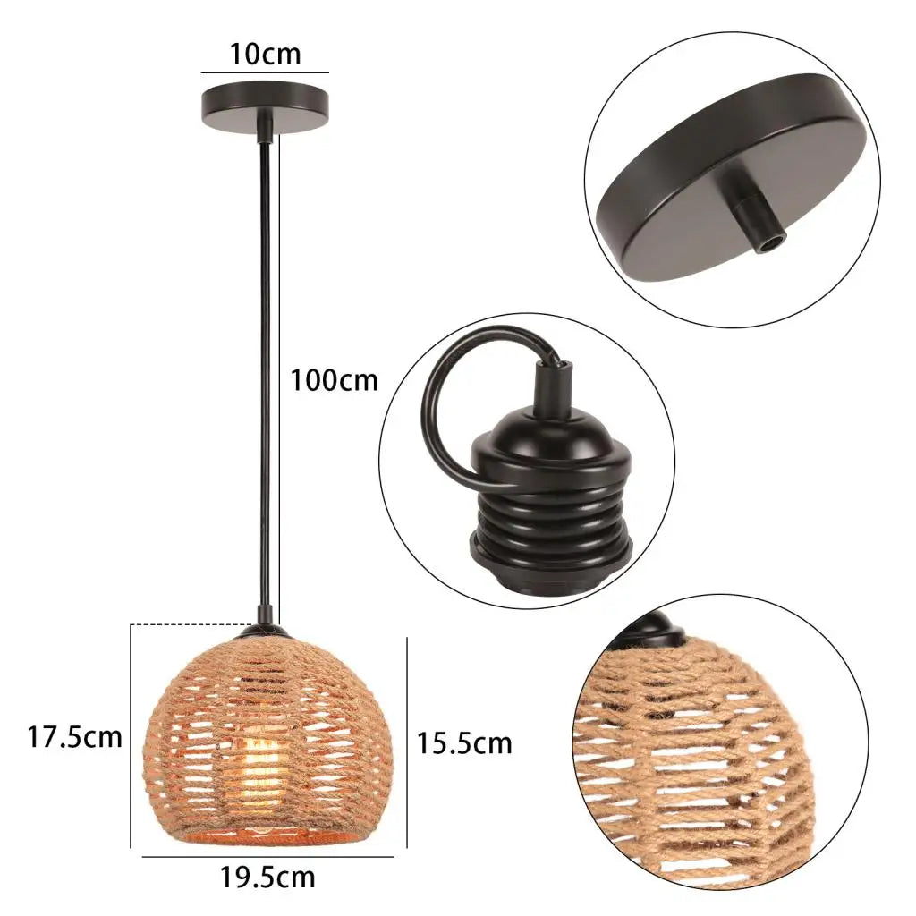 Abat-Jour Bois <br> Chiang Mai-Grain-Light