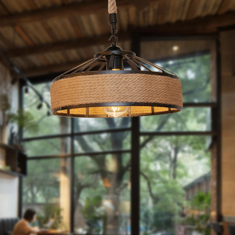Abat-Jour Bois <br> Chiang Mai-Grain-Light