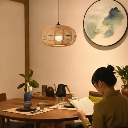Suspension Luminaire Rotin Naturel Puebla - Artisanat & Design