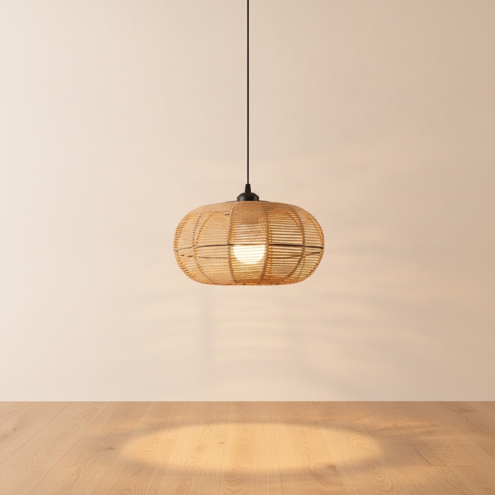 Suspension Luminaire Rotin Naturel Puebla - Artisanat & Design