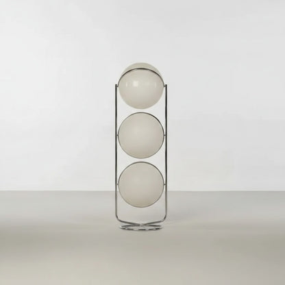 Lampadaire Bahausia Verre Blanc Orientable