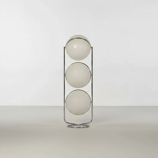 Lampadaire Bahausia Verre Blanc Orientable
