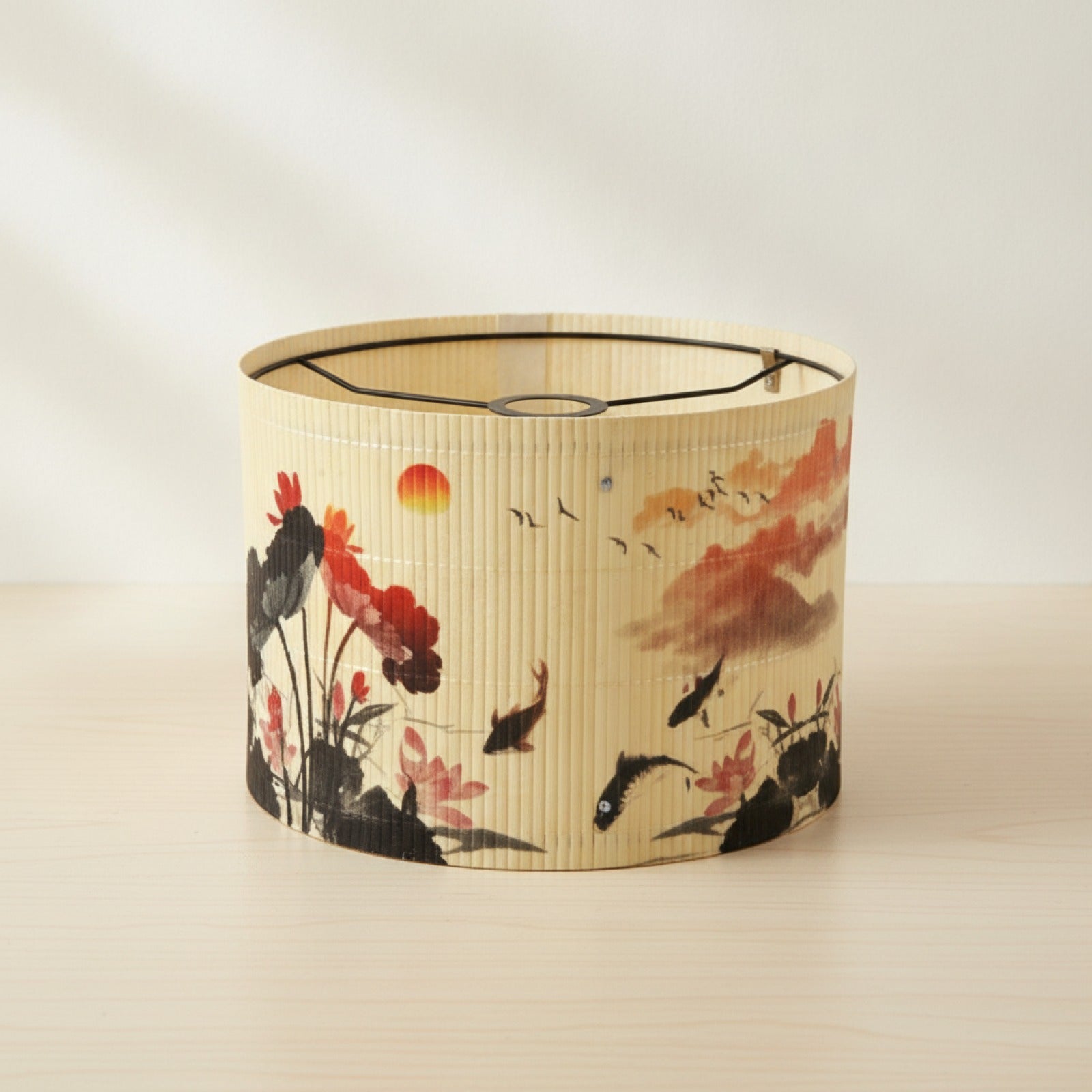 Abat Jour Cylindrique en Bambou Shangai - Ambiance Naturelle et Chaleureuse