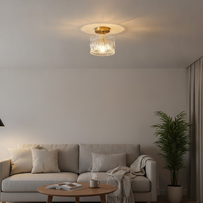 Applique Murale LED Verre Laiton Style Art Déco - Luminaire Moderne pour Salon & Chambre