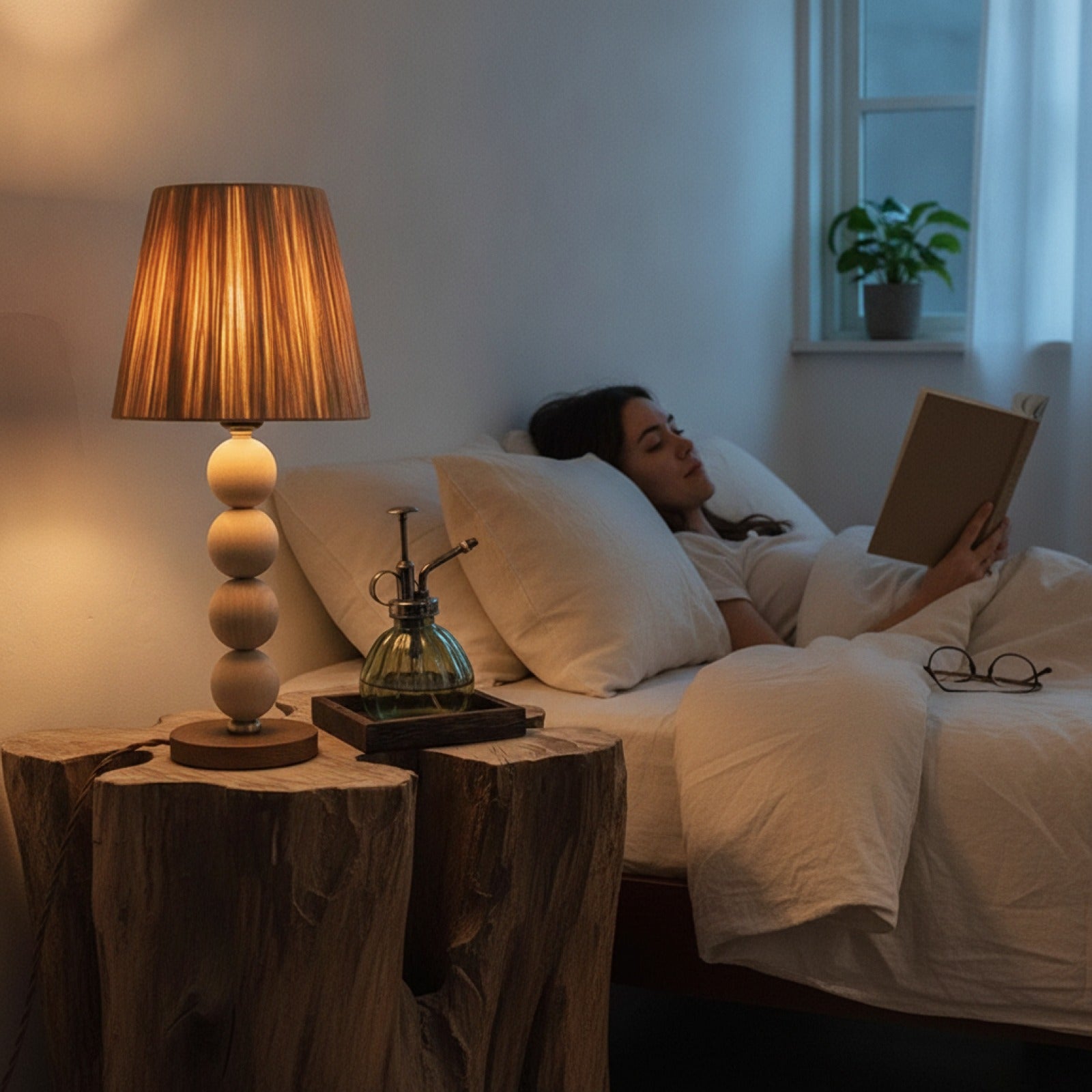 Abat-Jour Hanoi en Osier Naturel - Design Conique pour Salon & Chambre