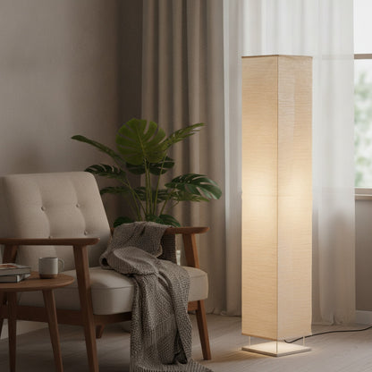 Abat-Jour Lampadaire Papier Hiro - Design Minimaliste & Éclairage Doux