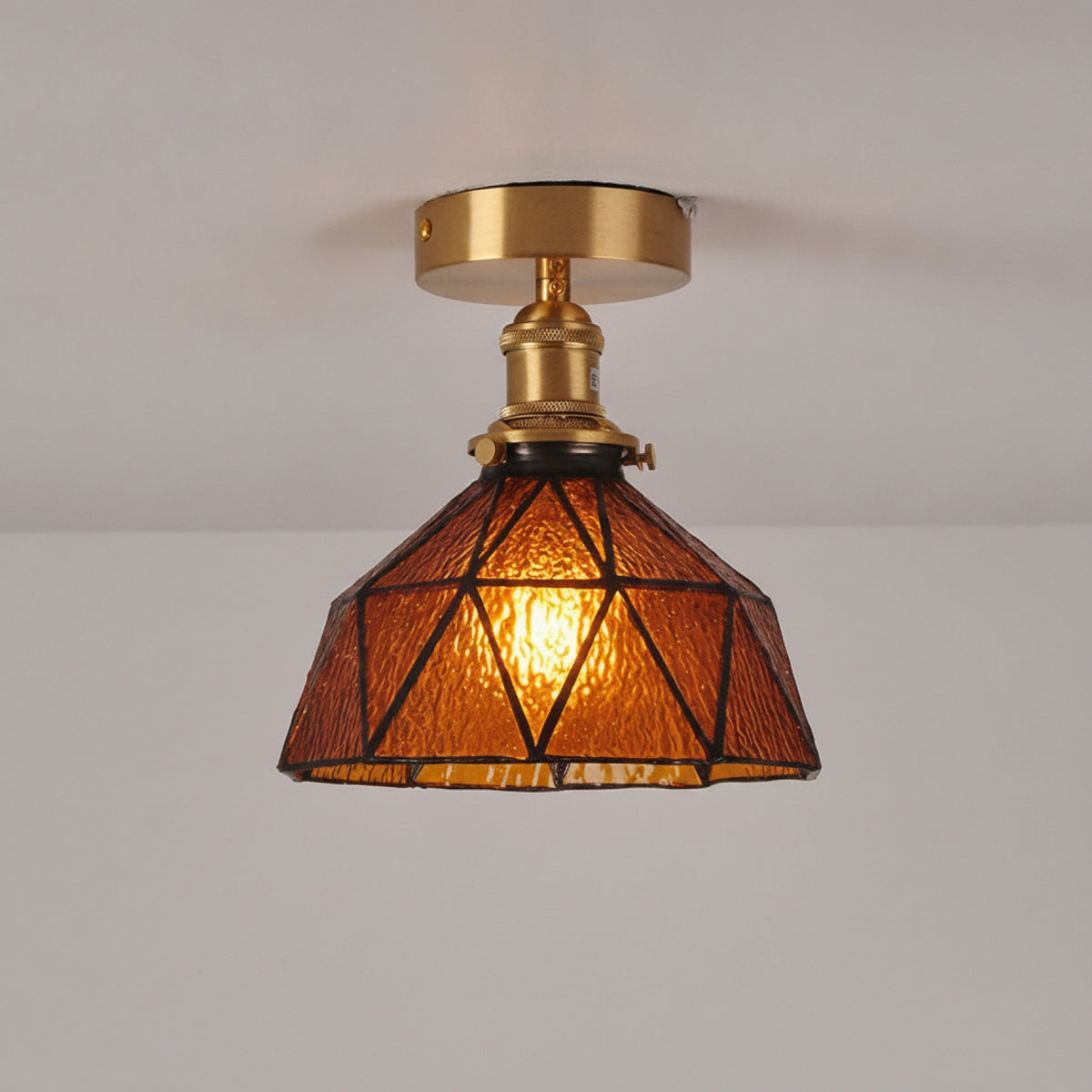 Lampe Plafond Art Déco en Verre - Luminaire Moderne pour Salon & Cuisine