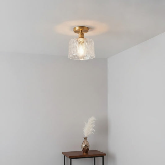 Applique Murale Art Déco en Verre et Laiton – Luminaire Design E27 pour Cuisine, Chambre & Entrée